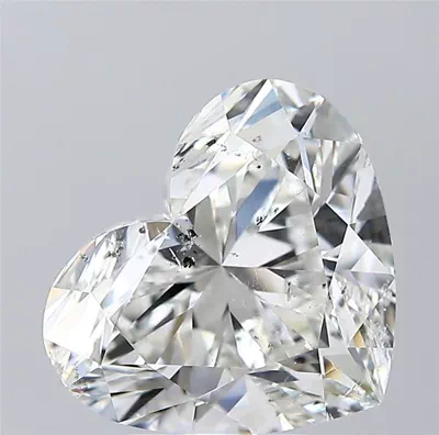 5.01ct G SI2 Rare Carat Ideal Cut Heart Diamond