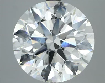 7.06ct I SI2 Rare Carat Ideal Cut Round Diamond