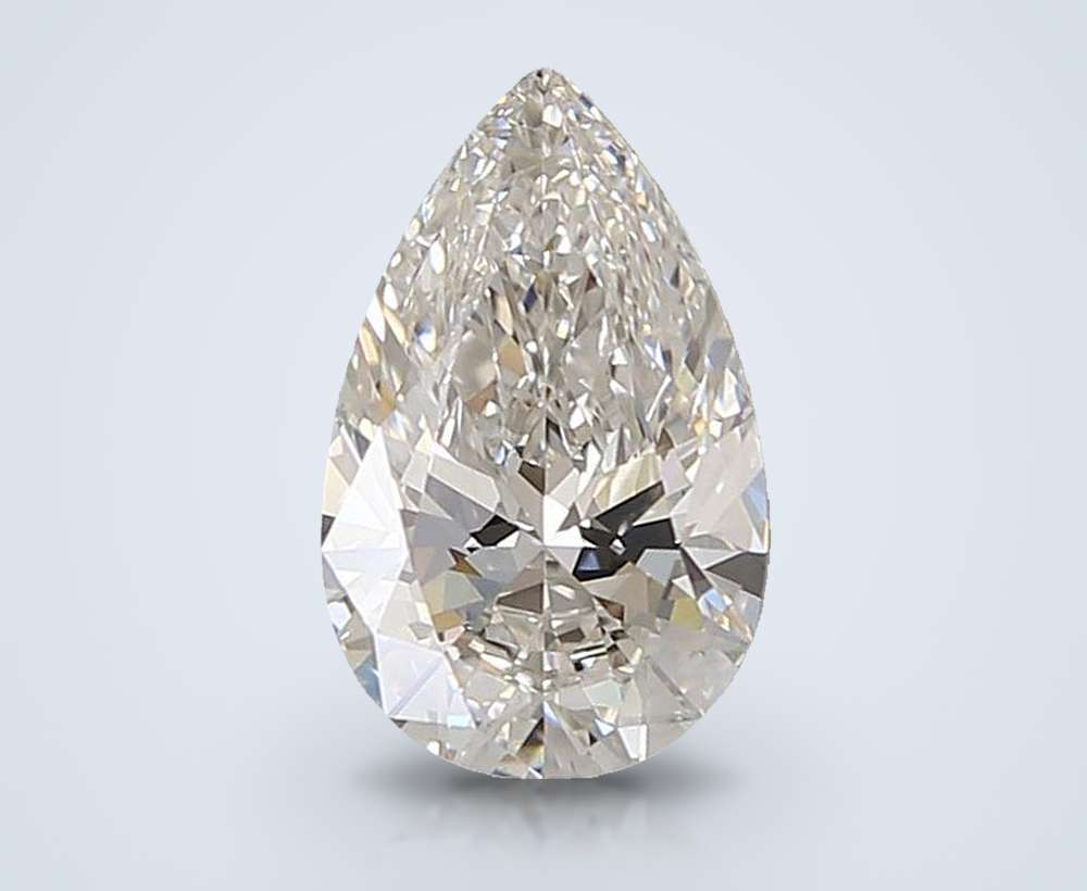 1.57ct F VS1 Rare Carat Ideal Cut Pear Lab Grown Diamond