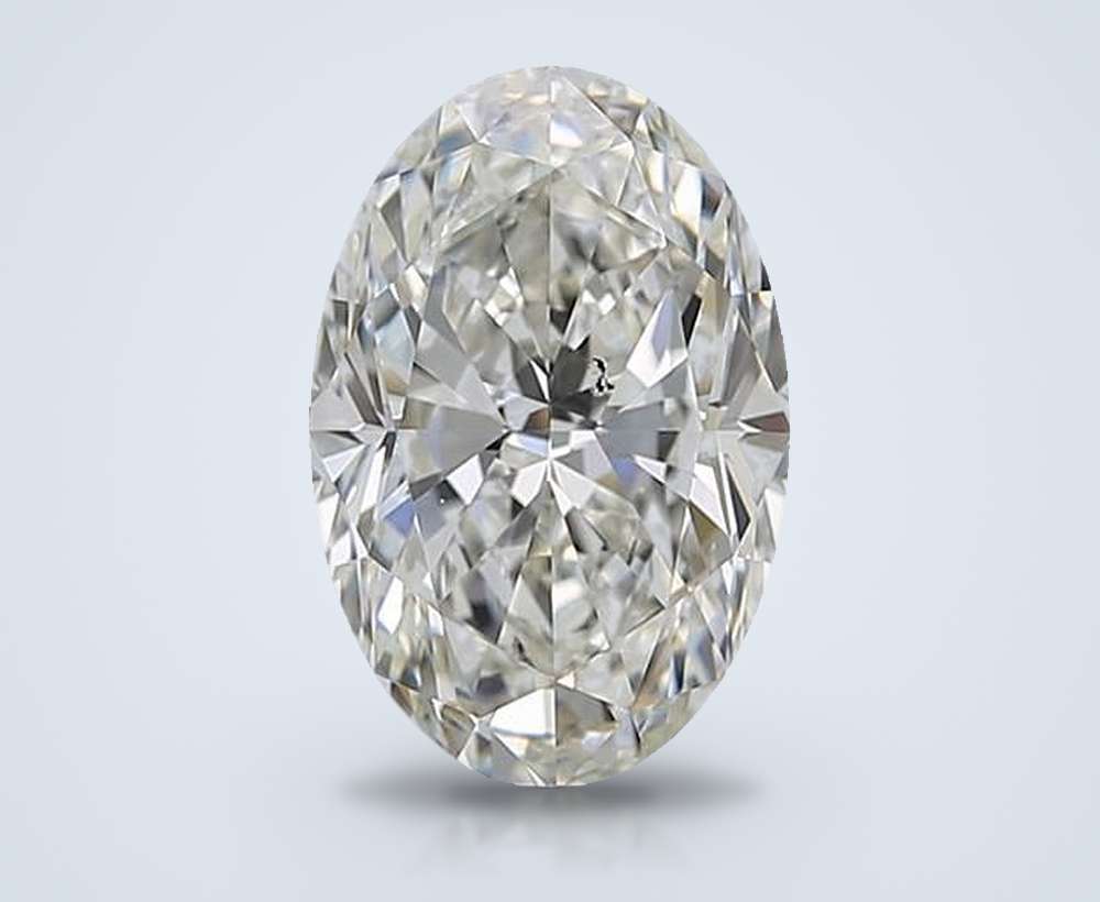 3.51ct I SI1 Rare Carat Ideal Cut Oval Diamond