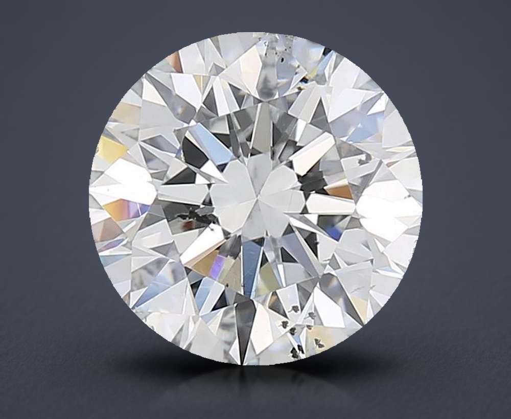 2.32ct E SI2 Rare Carat Ideal Cut Round Diamond