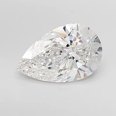 5.09ct E VS1 Rare Carat Ideal Cut Pear Lab Grown Diamond