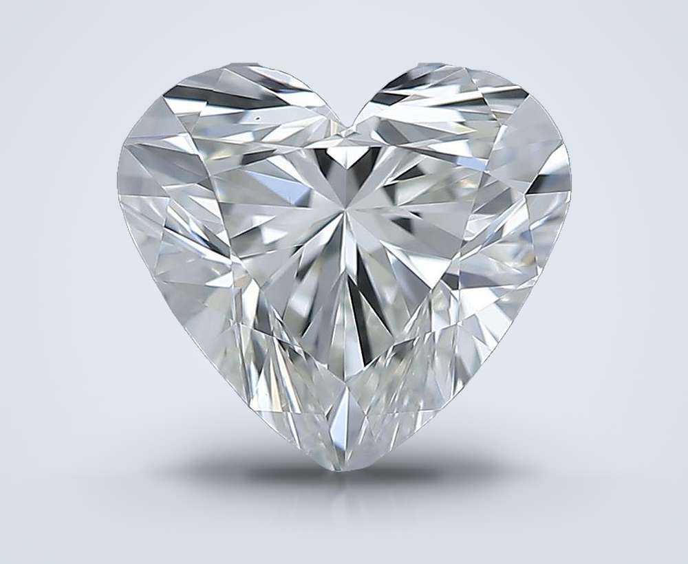 0.91ct K VS1 Rare Carat Ideal Cut Heart Diamond