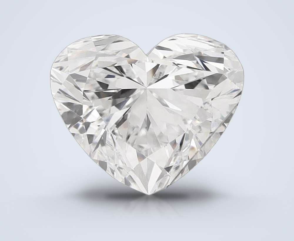 1.52ct D VVS2 Rare Carat Ideal Cut Heart Lab Grown Diamond
