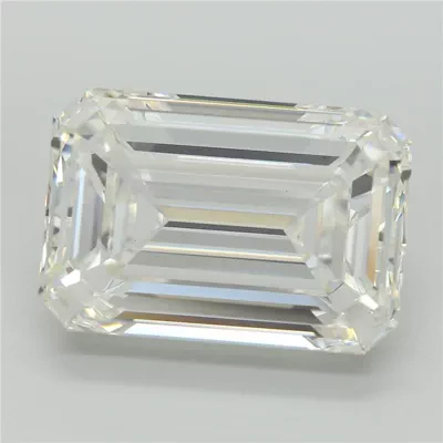 12.76ct G VVS2 Excellent Cut Emerald Lab Grown Diamond