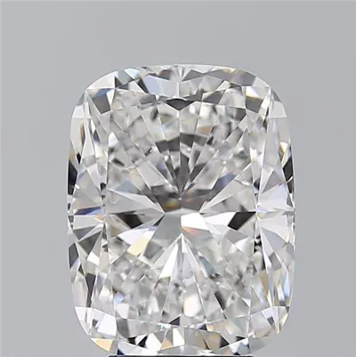 5.09ct D VS2 Rare Carat Ideal Cut Cushion Diamond