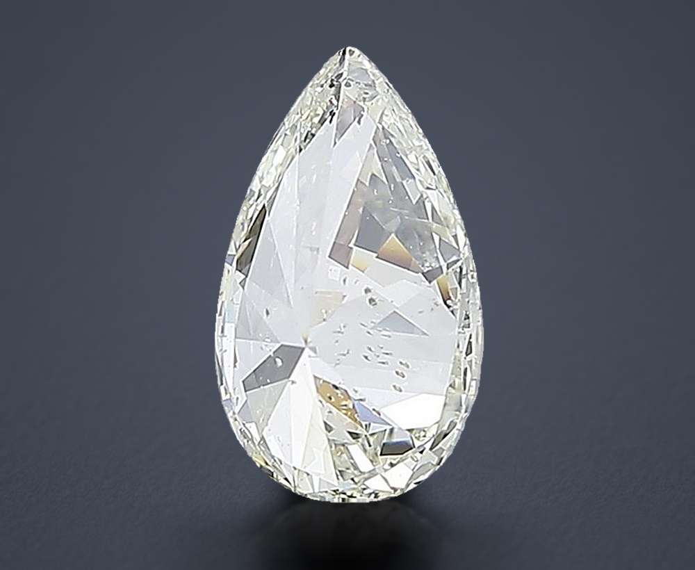 2.01ct K SI1 Rare Carat Ideal Cut Pear Diamond