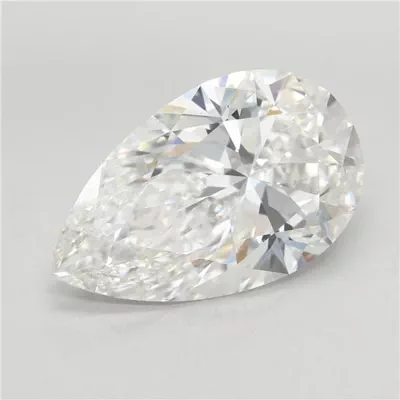 7.05ct E VVS2 Rare Carat Ideal Cut Pear Lab Grown Diamond