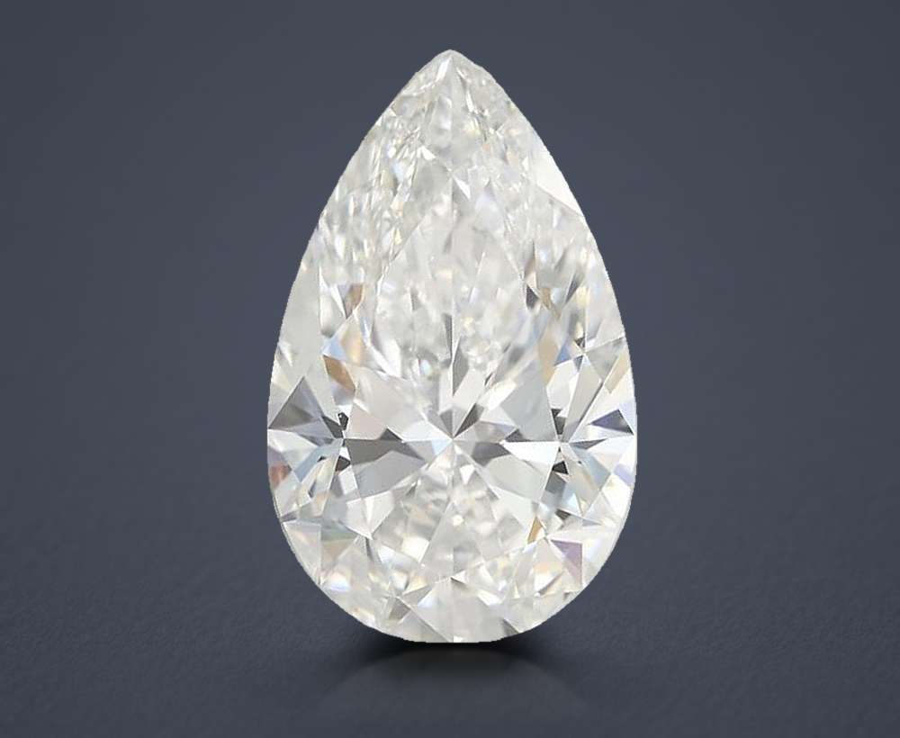 7.05ct E VVS2 Rare Carat Ideal Cut Pear Lab Grown Diamond