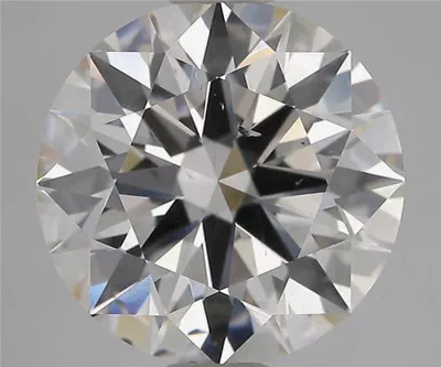 3.17ct I SI1 Rare Carat Ideal Cut Round Diamond