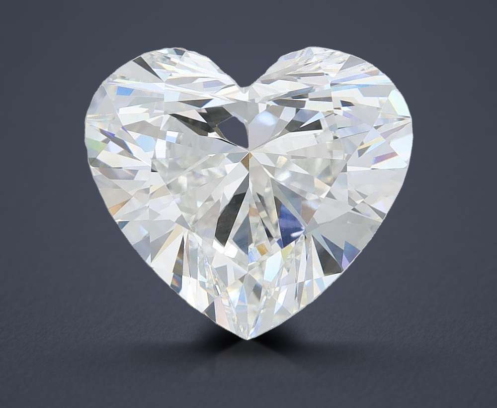 7.07ct E VVS2 Rare Carat Ideal Cut Heart Lab Grown Diamond