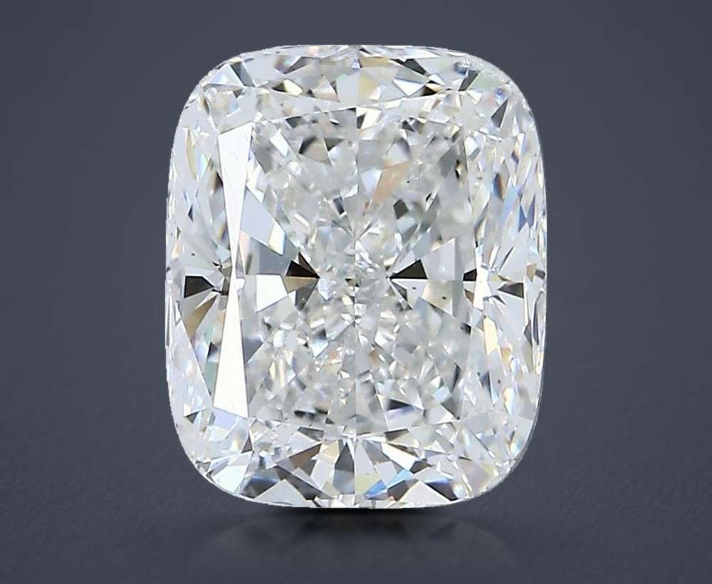 3.01ct F SI2 Rare Carat Ideal Cut Cushion Diamond