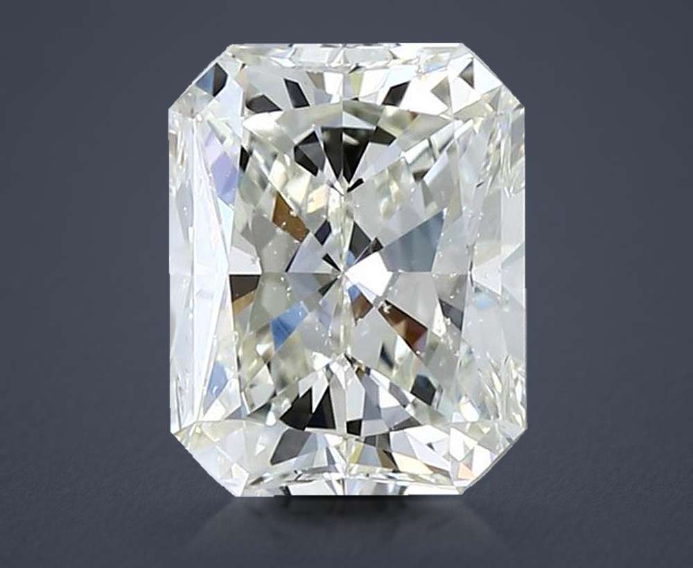 2.12ct K SI1 Rare Carat Ideal Cut Radiant Diamond