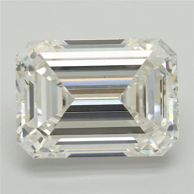 6.48ct G VS2 Rare Carat Ideal Cut Emerald Lab Grown Diamond