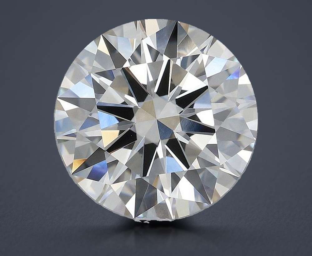 3.01ct H VVS2 Excellent Cut Round Lab Grown Diamond