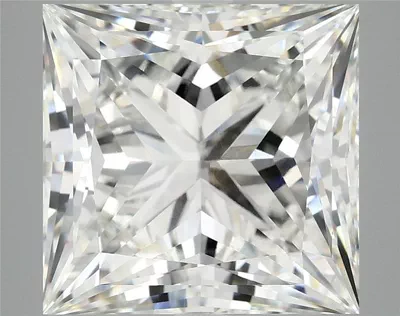 8.05ct F VVS2 Rare Carat Ideal Cut Princess Lab Grown Diamond