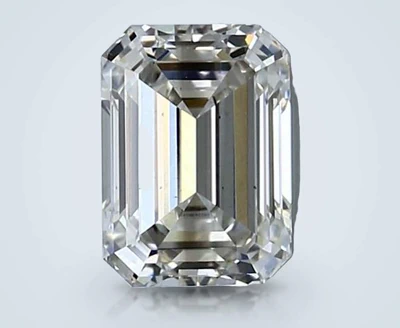 1.46ct H VS1 Rare Carat Ideal Cut Emerald Lab Grown Diamond
