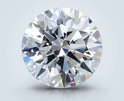 2.04ct D VS1 Rare Carat Ideal Cut Round Lab Grown Diamond
