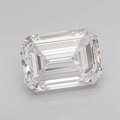 1.59ct E VVS2 Rare Carat Ideal Cut Emerald Lab Grown Diamond