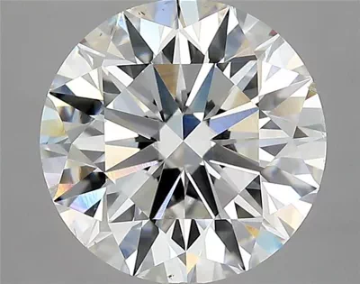 4.03ct F SI1 Rare Carat Ideal Cut Round Diamond