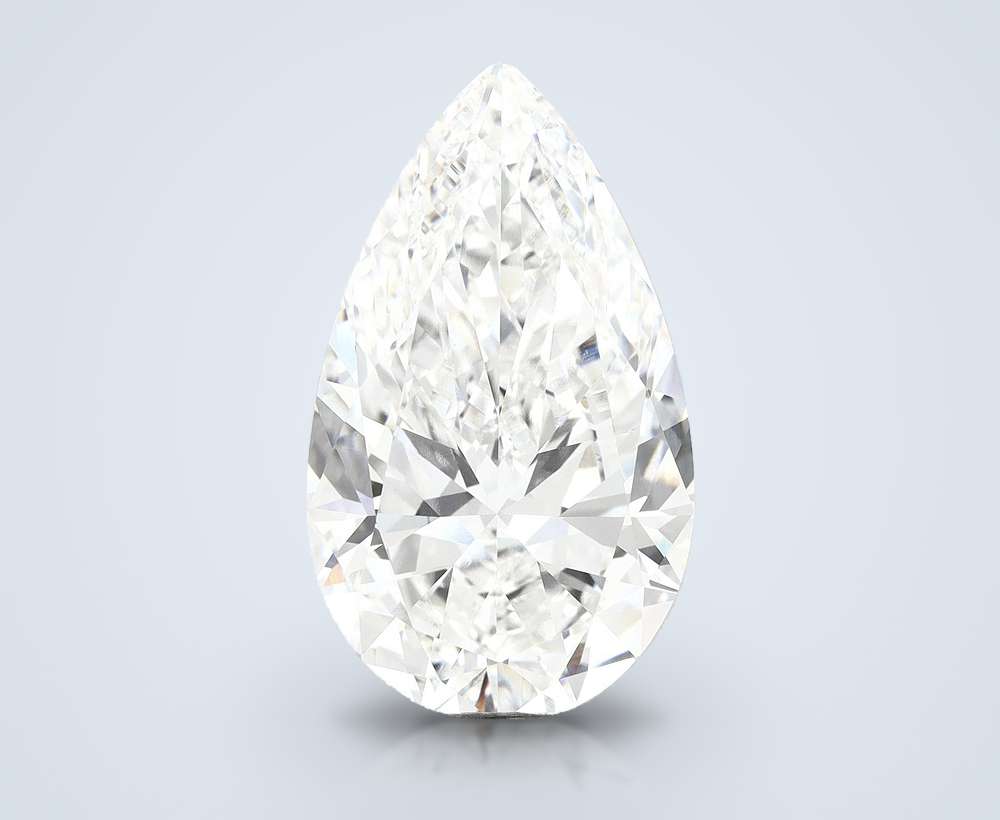 15.52ct F VVS2 Very Good Cut Pear Lab Grown Diamond