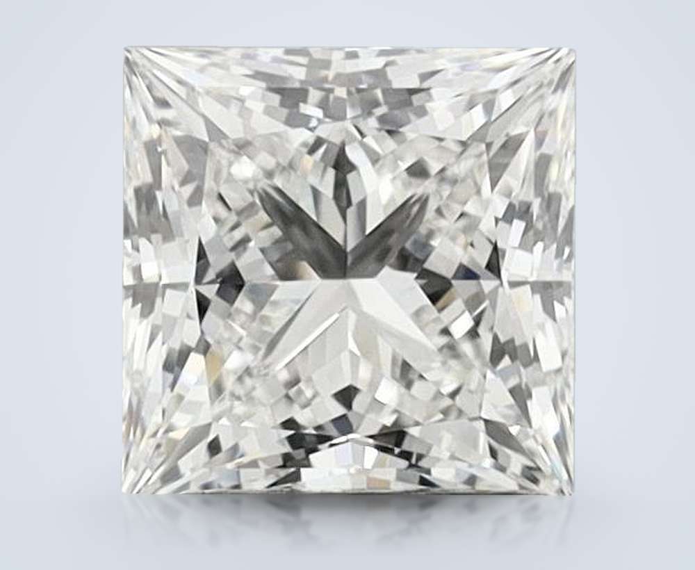 2.74ct F VS1 Rare Carat Ideal Cut Princess Lab Grown Diamond