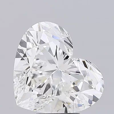 5.09ct F VVS2 Rare Carat Ideal Cut Heart Lab Grown Diamond