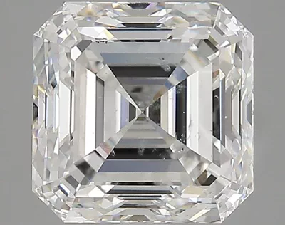 3.50ct F SI2 Rare Carat Ideal Cut Asscher Diamond