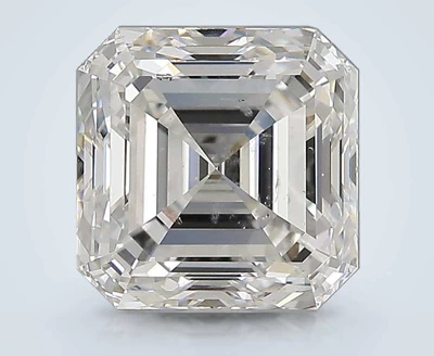 3.50ct F SI2 Rare Carat Ideal Cut Asscher Diamond