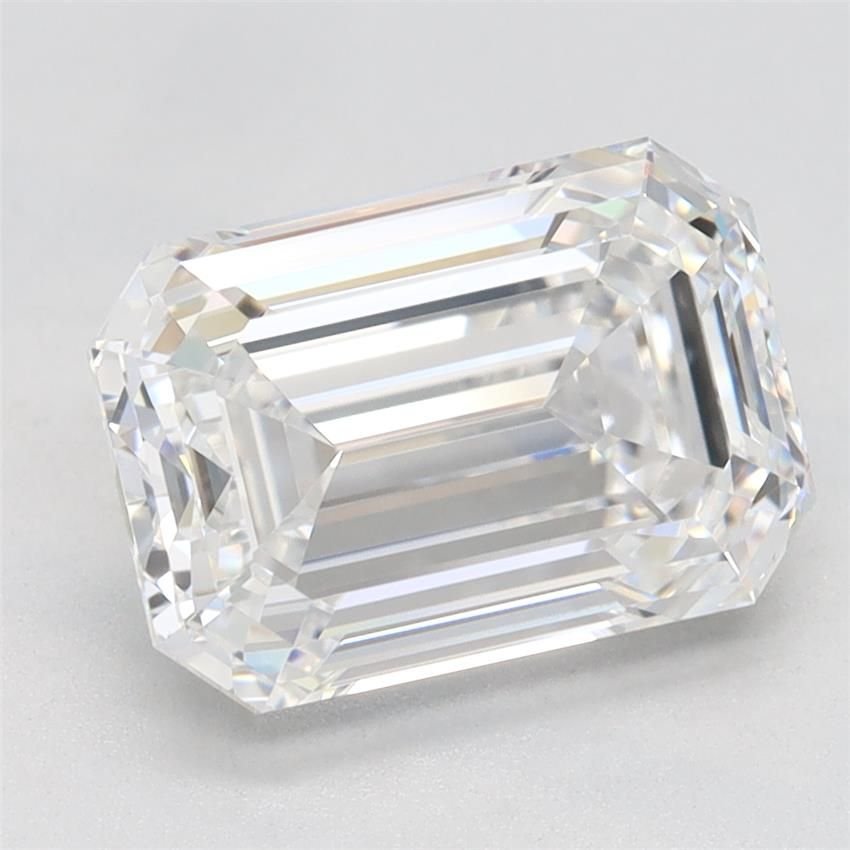 2.56ct D VS2 Rare Carat Ideal Cut Emerald Lab Grown Diamond