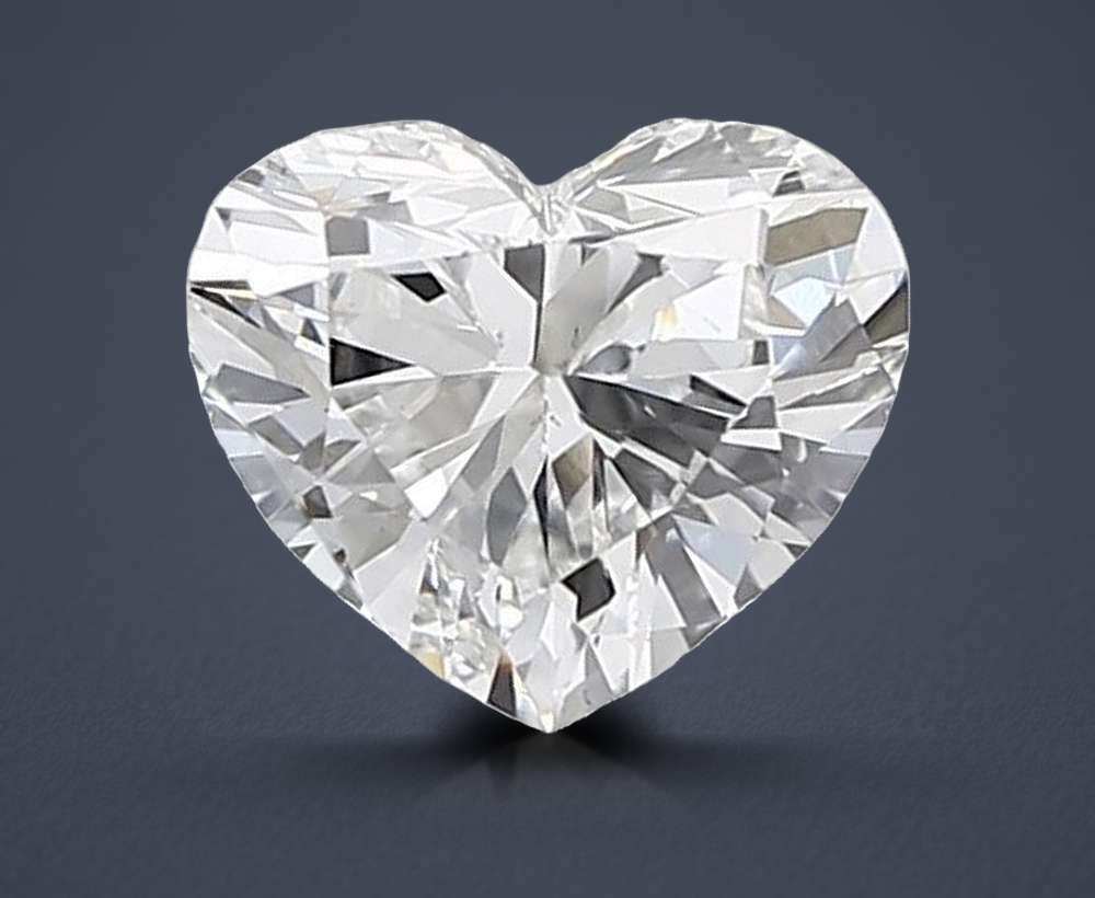 1.39ct E VS2 Rare Carat Ideal Cut Heart Lab Grown Diamond