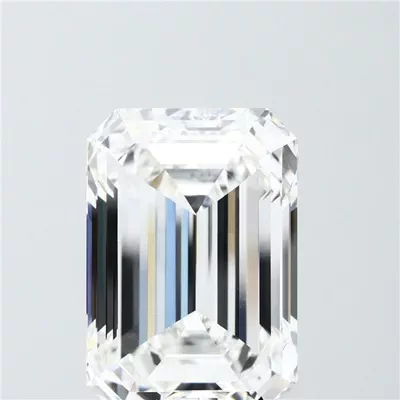 15.09ct F VVS2 Rare Carat Ideal Cut Emerald Lab Grown Diamond