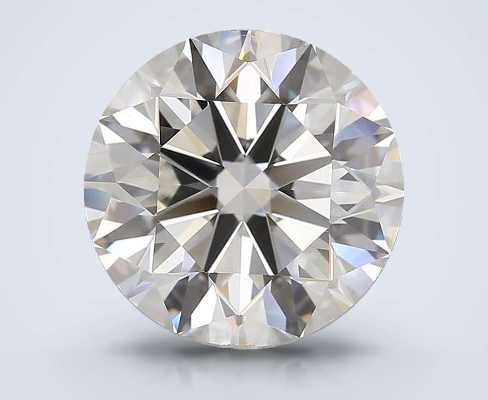 5.01ct G SI1 Rare Carat Ideal Cut Round Diamond