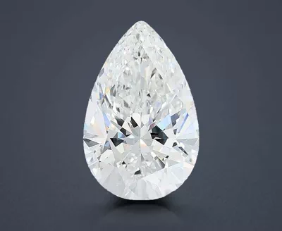 3.53ct E VVS2 Rare Carat Ideal Cut Pear Lab Grown Diamond