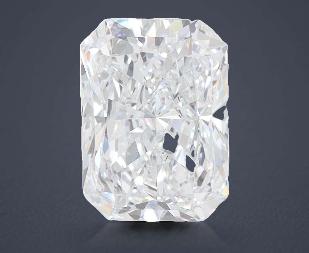 2.03ct D VVS1 Rare Carat Ideal Cut Radiant Lab Grown Diamond