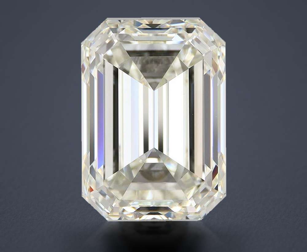 6.42ct K VVS2 Rare Carat Ideal Cut Emerald Diamond