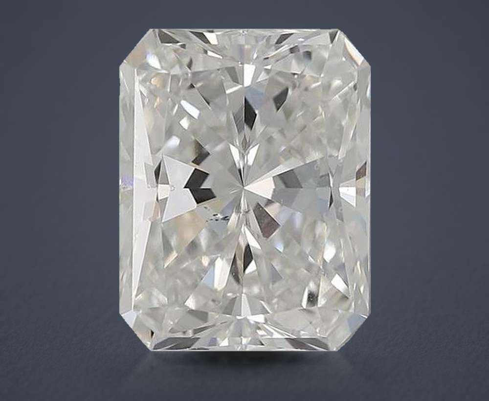 2.22ct I SI1 Rare Carat Ideal Cut Radiant Diamond