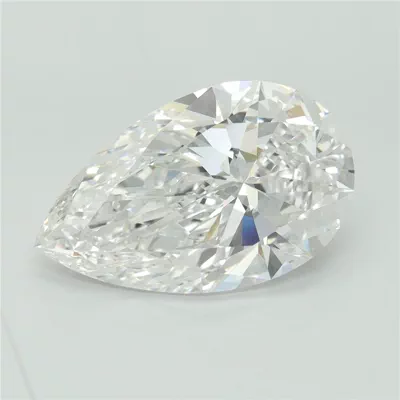 10.04ct E VVS2 Rare Carat Ideal Cut Pear Lab Grown Diamond