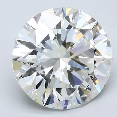 3.15ct J SI2 Excellent Cut Round Diamond