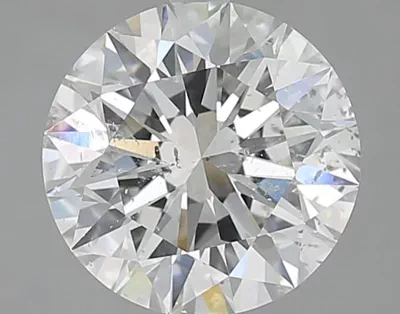 2.70ct J SI2 Rare Carat Ideal Cut Round Diamond