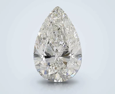 3.02ct I SI2 Rare Carat Ideal Cut Pear Diamond