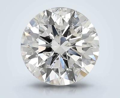 3.54ct G SI2 Rare Carat Ideal Cut Round Diamond