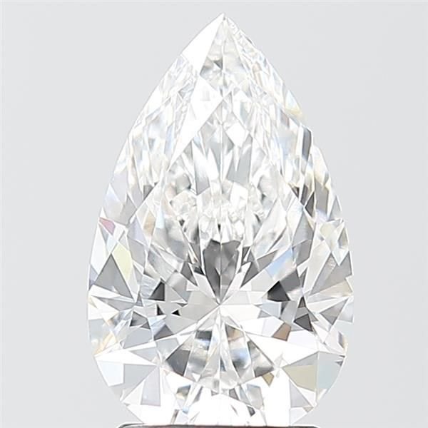 2.10ct E VVS2 Rare Carat Ideal Cut Pear Lab Grown Diamond