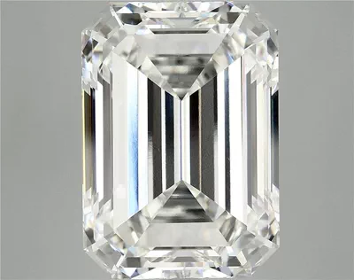 12.62ct F VVS2 Rare Carat Ideal Cut Emerald Lab Grown Diamond