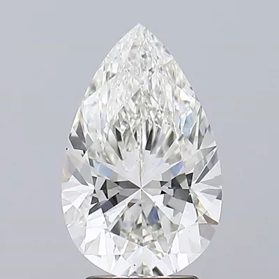 3.22ct H VS1 Rare Carat Ideal Cut Pear Lab Grown Diamond
