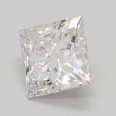 3.26ct F VVS2 Rare Carat Ideal Cut Princess Lab Grown Diamond