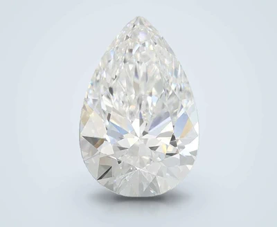 3.59ct F VVS2 Rare Carat Ideal Cut Pear Lab Grown Diamond
