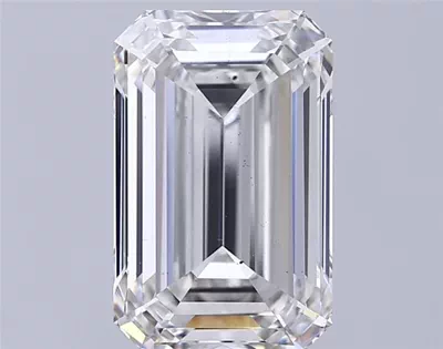 6.02ct H VS2 Rare Carat Ideal Cut Emerald Lab Grown Diamond