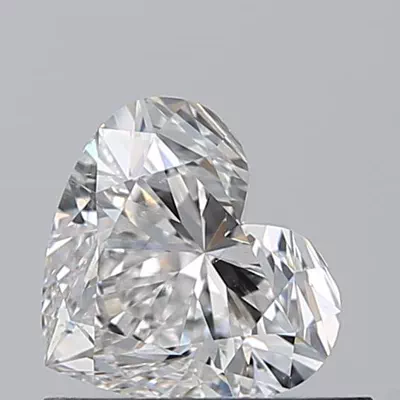 0.64ct F SI1 Rare Carat Ideal Cut Heart Diamond