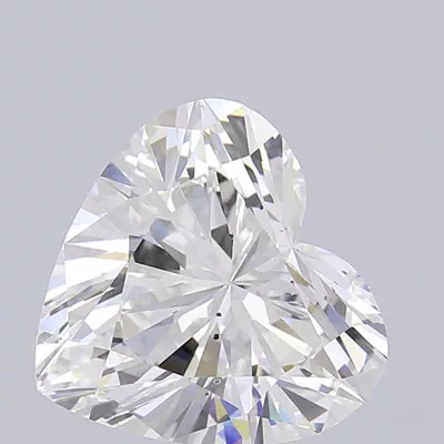 7.08ct F SI1 Rare Carat Ideal Cut Heart Lab Grown Diamond
